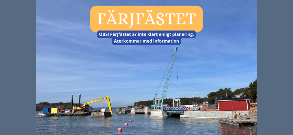 bild av bygget av färjfästet