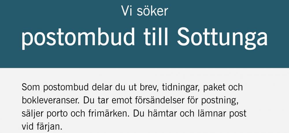 Ålandspost söker postombud